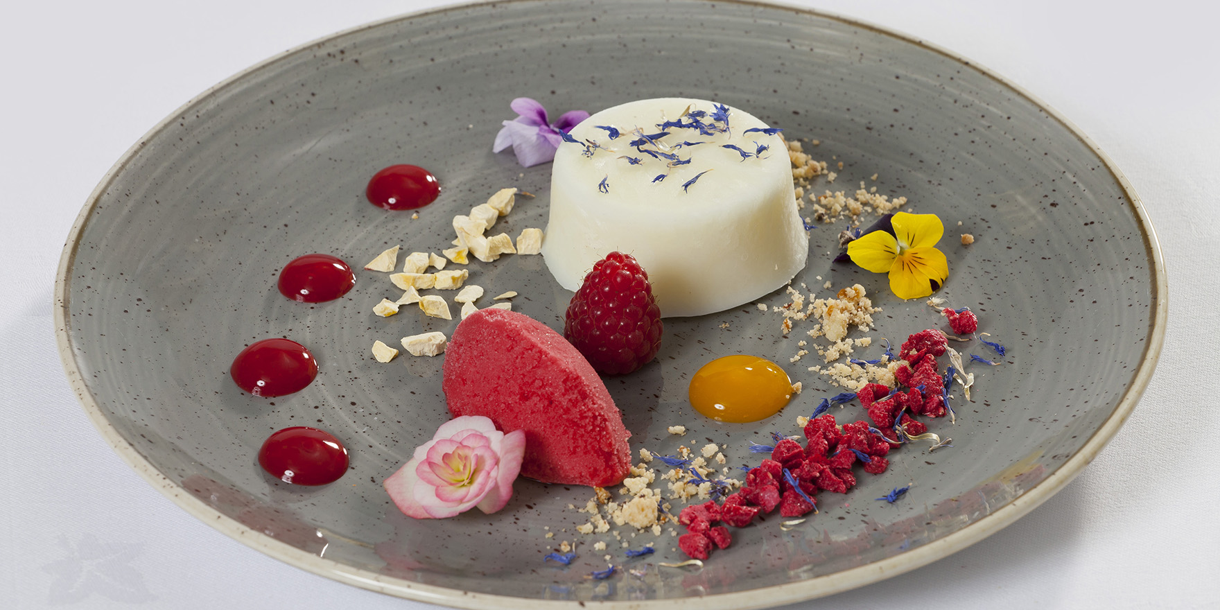 Passion fruit and white chocolate cheesecake